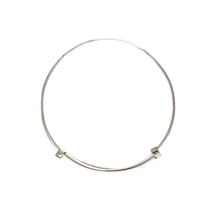 925 Silver D/C ID Expander Bangle