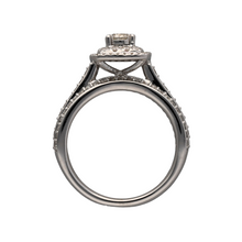 Load image into Gallery viewer, New 9ct White Gold &amp; Diamond Square Halo Ring
