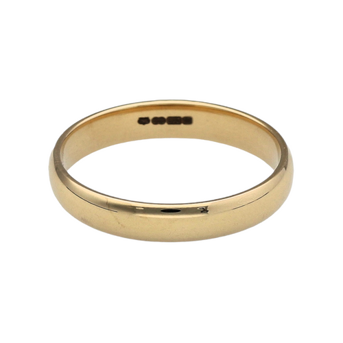 9ct Gold Soft Court Shape Wedding Band Ring