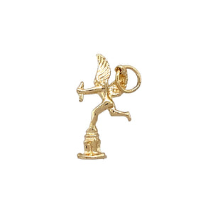 Preowned 9ct Yellow Gold Cupid Charm with the weight 1.30 grams