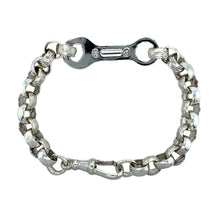 Load image into Gallery viewer, New 925 Silver 7.5&quot; Patterned Belcher Spanner Bracelet
