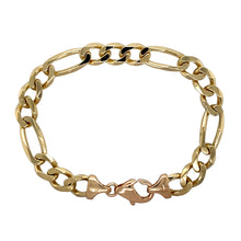 Load image into Gallery viewer, 9ct Gold 8.75&quot; Figaro Bracelet
