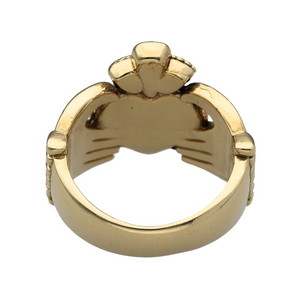 New 9ct Solid Gold Claddagh Ring 19 grams