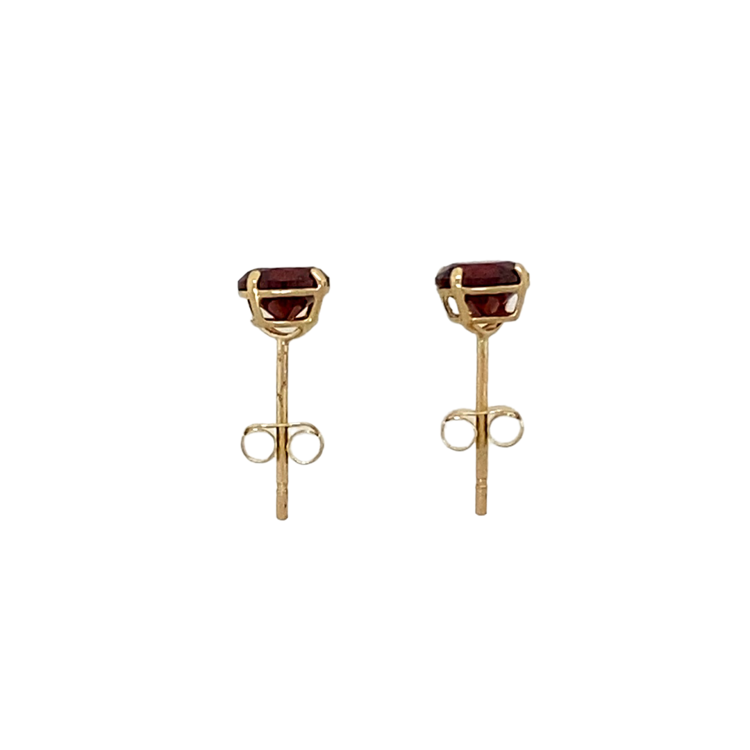 New 9ct Gold January Birthstone Stud Earrings