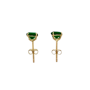 New 9ct Gold May Birthstone Stud Earrings