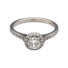 Load image into Gallery viewer, 18ct White Gold &amp; Diamond Halo Ring
