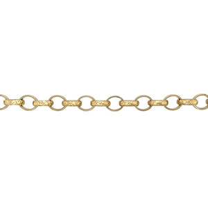 New 9ct Gold 8.5" Engraved Belcher Bracelet 22 grams