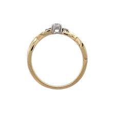 Load image into Gallery viewer, 9ct Gold &amp; Diamond Set Solitaire Ring
