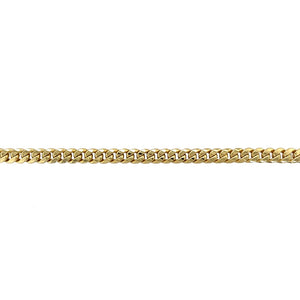 9ct Gold 7.5" Hollow Curb Bracelet