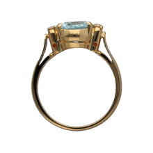 Load image into Gallery viewer, 18ct Gold Diamond &amp; Aquamarine Set Ring

