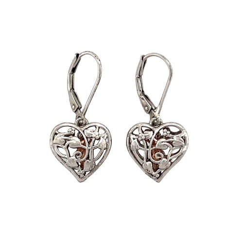 925 Silver Clogau Tree of Life Fairy Heart Earrings