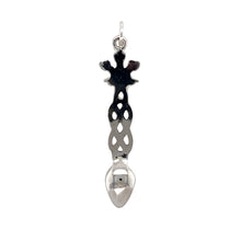Load image into Gallery viewer, New 925 Silver Three Feather Celtic Knot Lovespoon Pendant with the weight 2.20 grams
