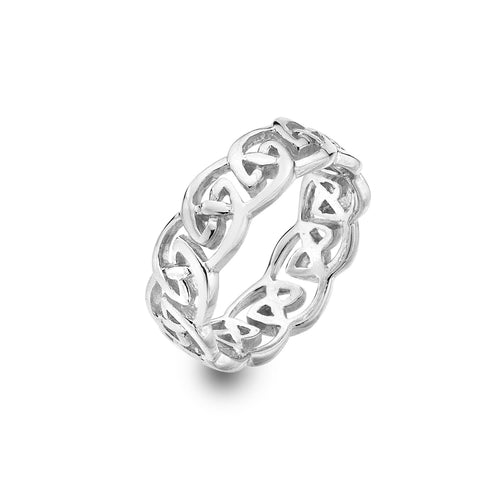 925 Silver Celtic Knot Band Ring