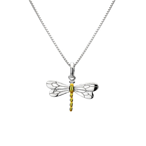 New 925 Silver Dragonfly Pendant on an 18