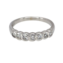 Load image into Gallery viewer, 9ct White Gold &amp; Diamond Set Band Ring
