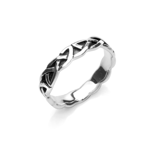 925 Silver Celtic Knot Band Ring