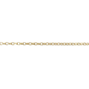 9ct Gold 20" Faceted Belcher Chain