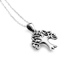 925 Silver Celtic Tree of Life 18" Necklace
