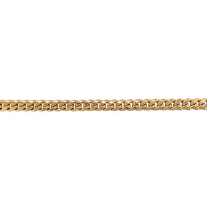 9ct Gold 8.75" Hollow Curb Bracelet