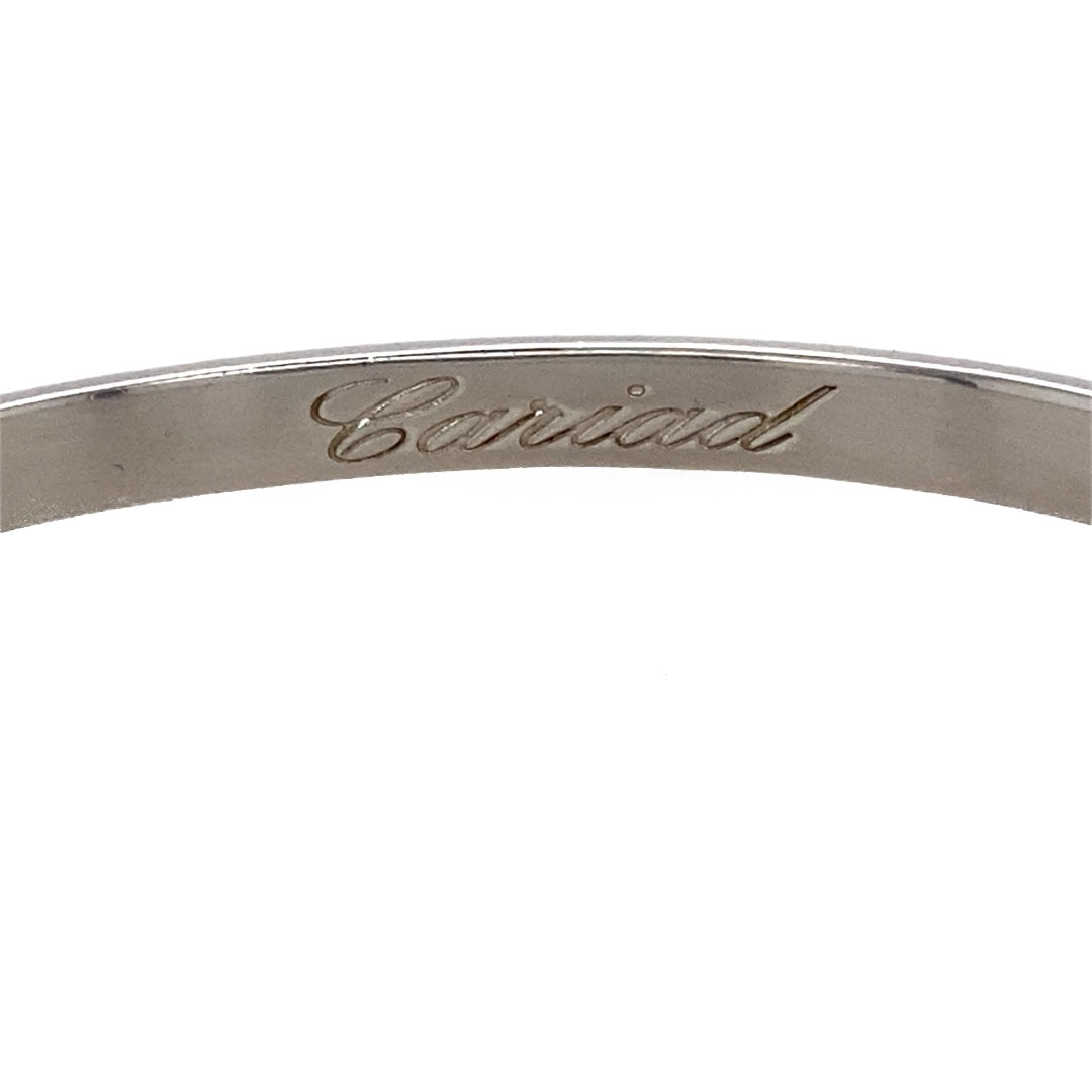 925 Silver Clogau Cariad Heart Hinge Bangle
