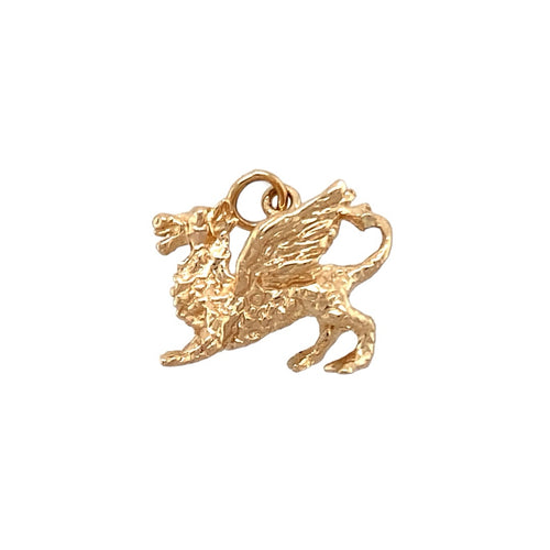 9ct Gold Welsh Dragon Charm