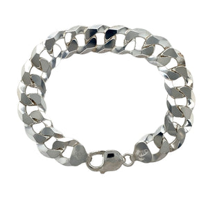 925 Silver 8" Curb Bracelet