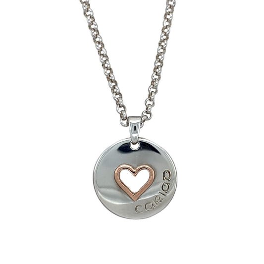 925 Silver Clogau Cariad Heart 18" - 20" Necklace