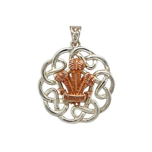 Load image into Gallery viewer, New 925 Silver Three Feather Celtic Knot Pendant
