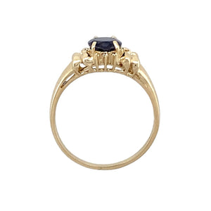 9ct Gold & Dark Indigo Stone Set Ring