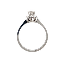 Load image into Gallery viewer, 18ct White Gold &amp; Diamond Set Flower Solitaire Ring
