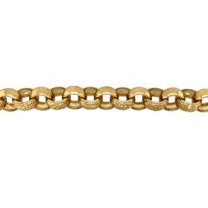 New 9ct Solid Gold 26" Patterned Belcher Chain 159 grams
