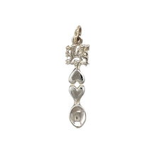 Load image into Gallery viewer, New 925 Silver Heart Welsh Dragon Lovespoon Pendant

