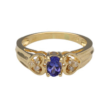 Load image into Gallery viewer, 14ct Gold Diamond &amp; Tanzanite Set Ring
