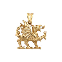 Load image into Gallery viewer, New 9ct Gold Welsh Dragon Pendant
