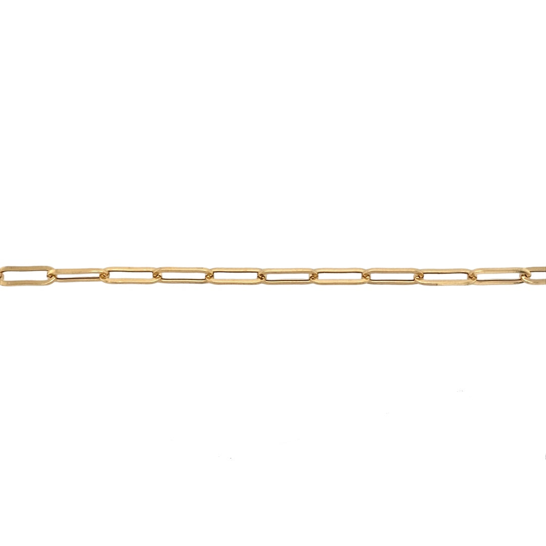 9ct Gold 7.5" Paperclip Bracelet