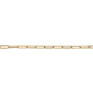9ct Gold 7.5" Paperclip Bracelet
