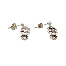 Load image into Gallery viewer, New 925 Silver Heart Lovespoon Drop Earrings with the weight 1.60 grams
