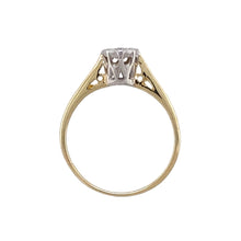 Load image into Gallery viewer, 9ct Gold &amp; Diamond Set Solitaire Ring
