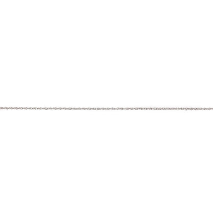 New 9ct White Gold 16" Prince of Wales Pendant Chain