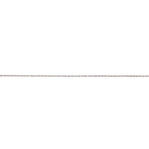 New 9ct White Gold 16" Prince of Wales Pendant Chain
