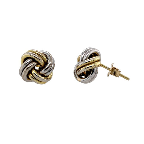 9ct Gold 10mm Knot Stud Earrings