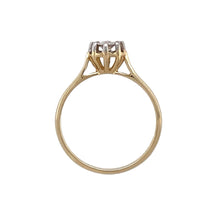 Load image into Gallery viewer, 9ct Gold &amp; Diamond Illusion Set Solitaire Ring
