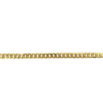 New 9ct Gold 24" Hollow Curb Chain 21 grams