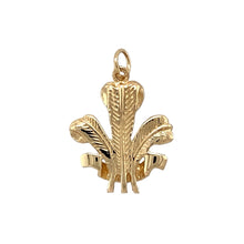Load image into Gallery viewer, Preowned 9ct Yellow Gold Three Feather Pendant with the weight 2.60 grams
