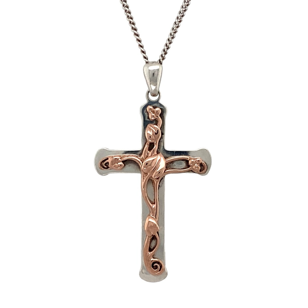 925 Silver Clogau Tree of Life Cross 18" Necklace