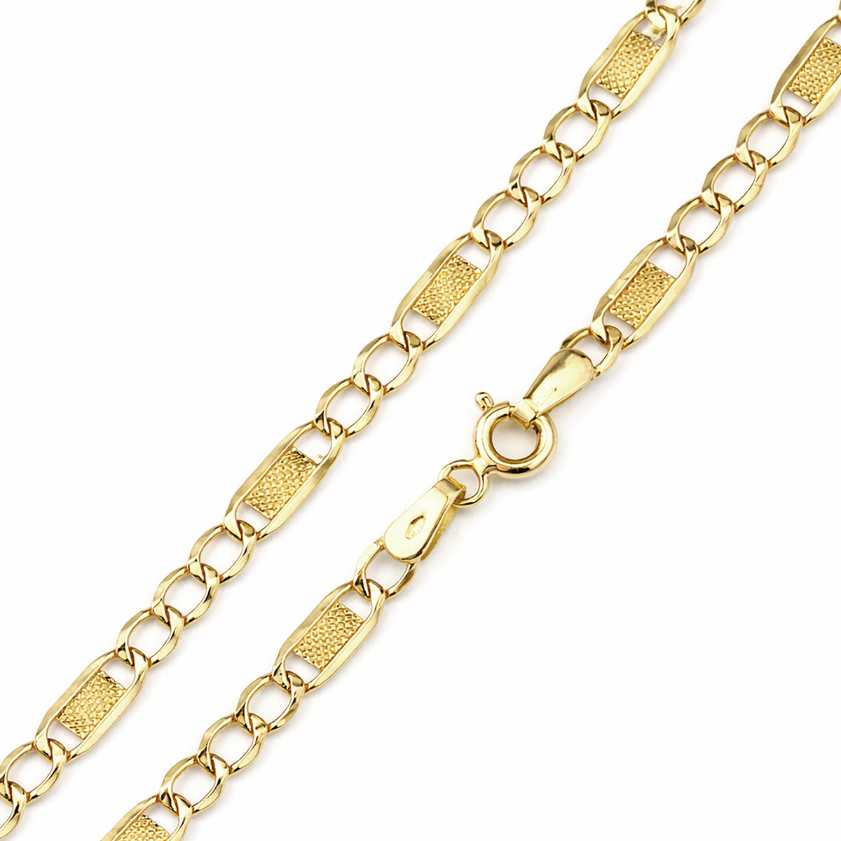 9ct Gold 7.5" Bar Link Bracelet