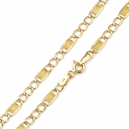 9ct Gold 7.5" Bar Link Bracelet