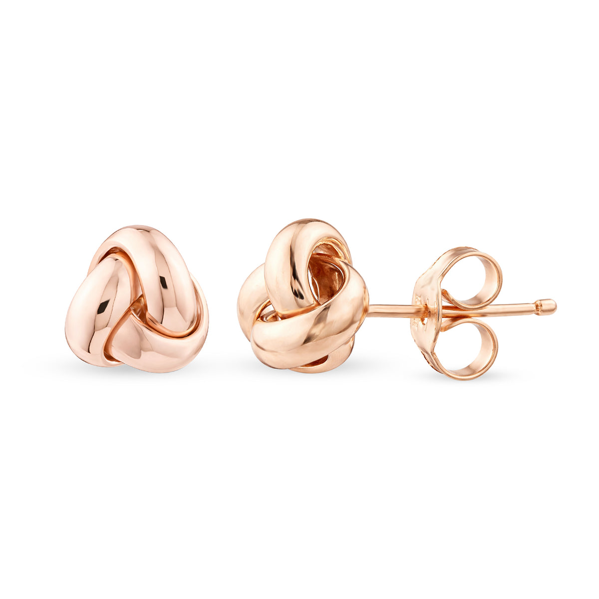 9ct Gold Knot Stud Earrings