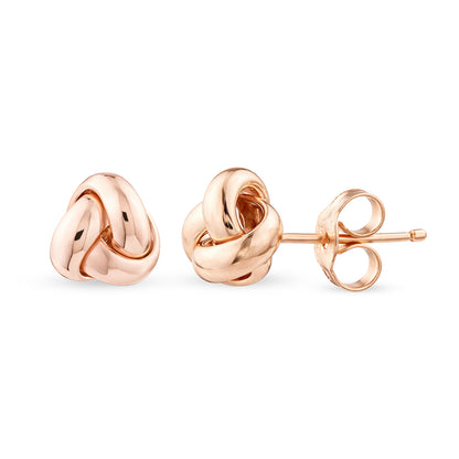 9ct Gold Knot Stud Earrings