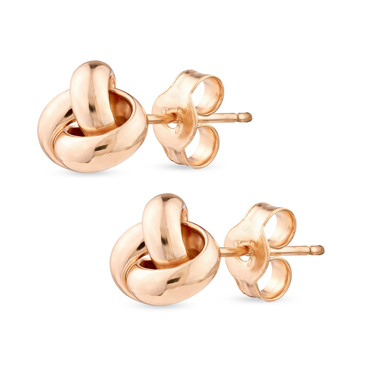 9ct Gold Knot Stud Earrings